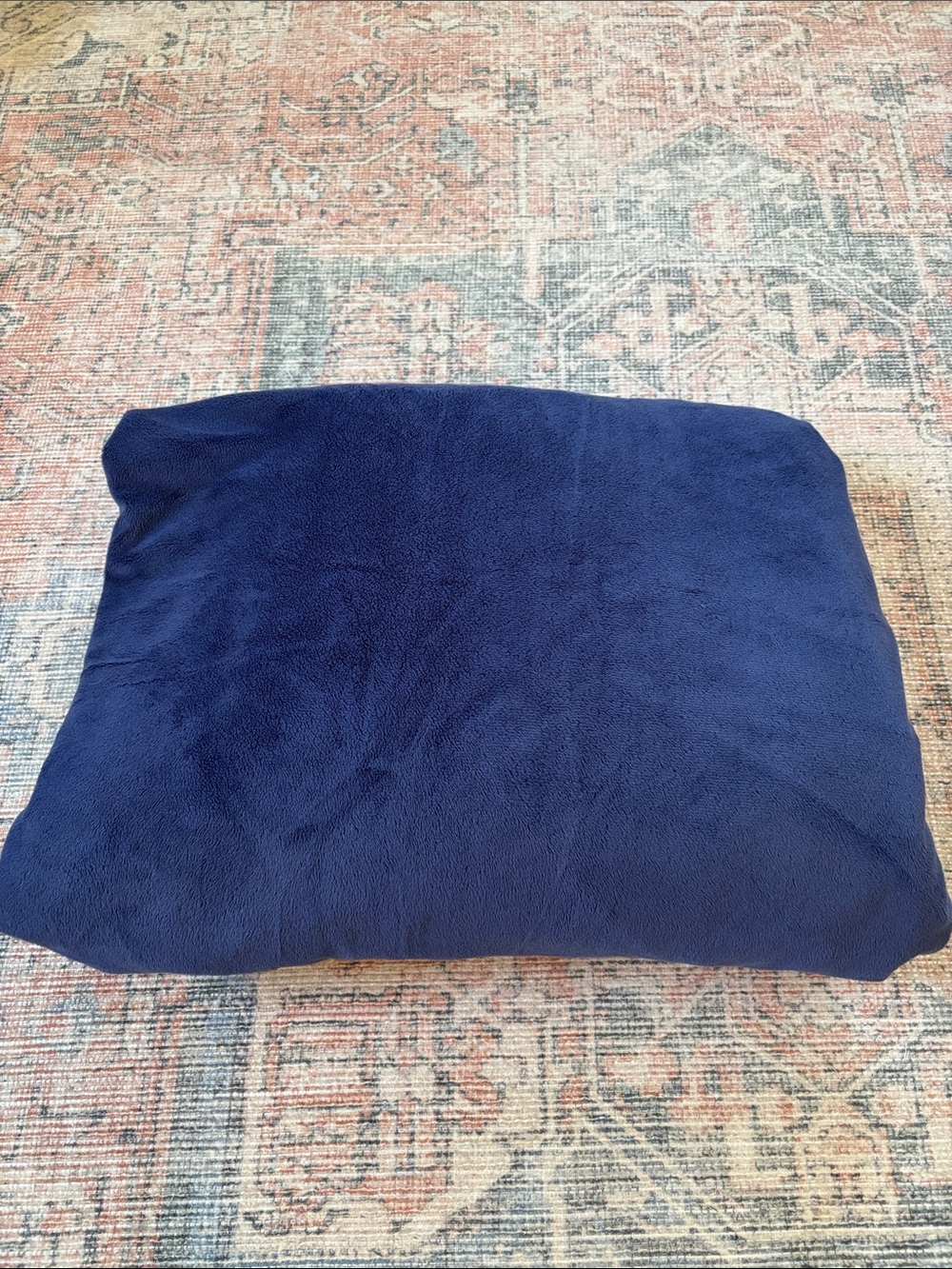 Pottery Barn Kids Navy Chamois Full Size Fitted Sheet